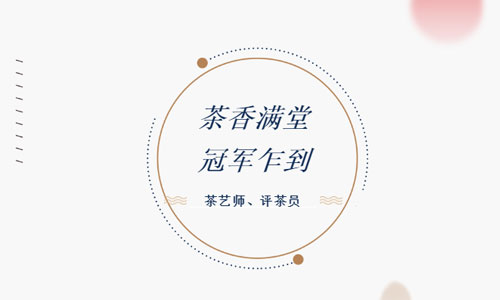 冠军乍到！茶艺师、评茶员，江湖不说再见